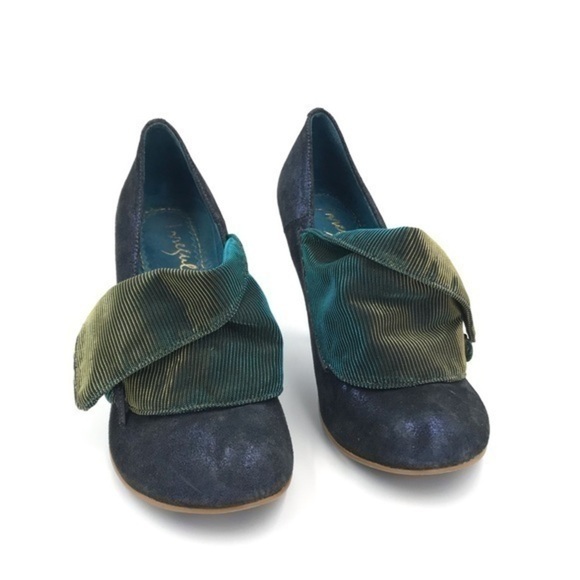 Irregular Choice Blue Green Flick Flack Heels 6.5 - Picture 2 of 10